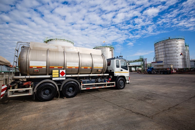 bulk fuel delivery truck